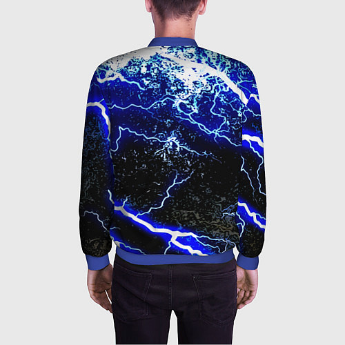 Мужской бомбер Monster storm energy / 3D-Синий – фото 4