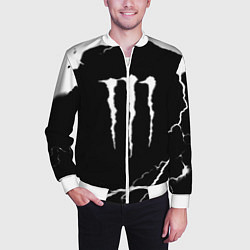 Бомбер мужской Monster energy storm energy, цвет: 3D-белый — фото 2