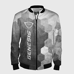 Бомбер мужской Genesis - grey gradient по-вертикали, цвет: 3D-черный