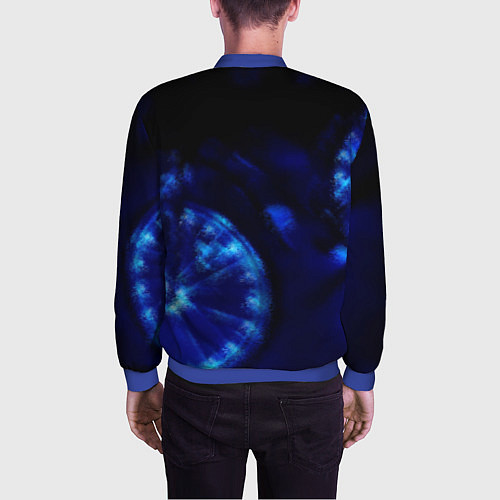 Мужской бомбер Синяя подсветка колёс / 3D-Синий – фото 4