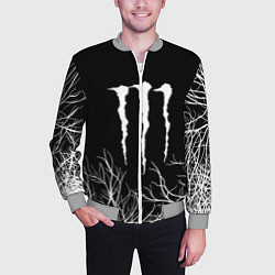 Бомбер мужской Monster energy лес, цвет: 3D-меланж — фото 2