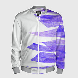 Бомбер мужской Color white purple, цвет: 3D-меланж