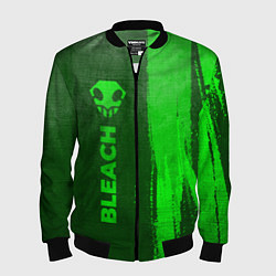 Мужской бомбер Bleach - green gradient по-вертикали