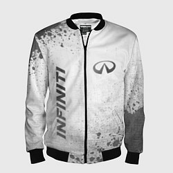 Бомбер мужской Infiniti - white gradient вертикально, цвет: 3D-черный