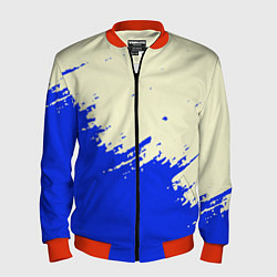 Бомбер мужской Color blue white, цвет: 3D-красный