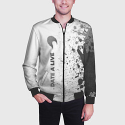 Бомбер мужской Date A Live - white gradient по-вертикали, цвет: 3D-черный — фото 2