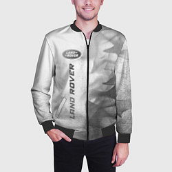 Бомбер мужской Land Rover - white gradient по-вертикали, цвет: 3D-черный — фото 2