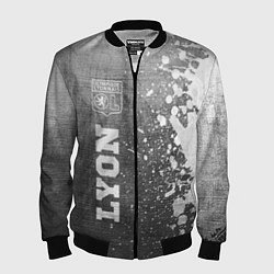 Бомбер мужской Lyon - grey gradient по-вертикали, цвет: 3D-черный