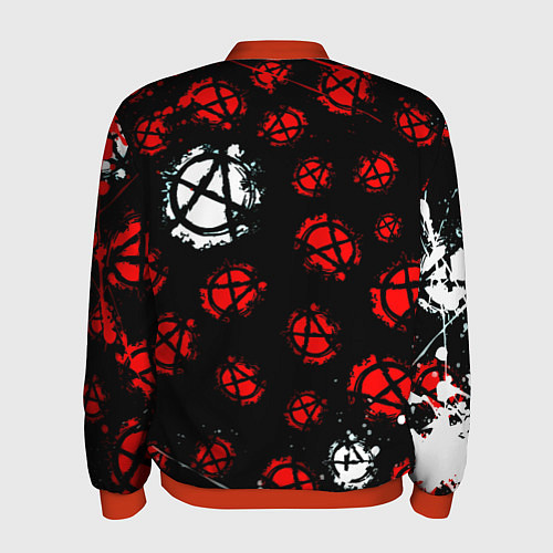 Мужской бомбер Monster energy anarhy / 3D-Красный – фото 2