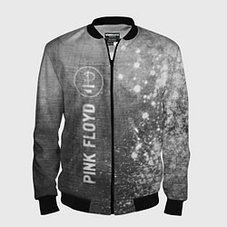 Бомбер мужской Pink Floyd - grey gradient по-вертикали, цвет: 3D-черный