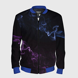 Бомбер мужской Color black blue pink, цвет: 3D-синий