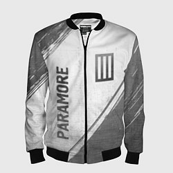 Бомбер мужской Paramore - white gradient вертикально, цвет: 3D-черный