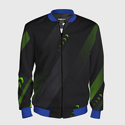 Бомбер мужской Color black green, цвет: 3D-синий