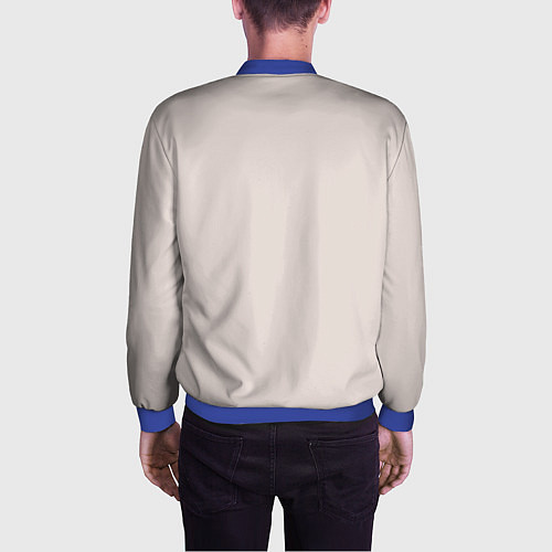 Мужской бомбер Светлый оттенок цвета года 2025 Пантон / 3D-Синий – фото 4