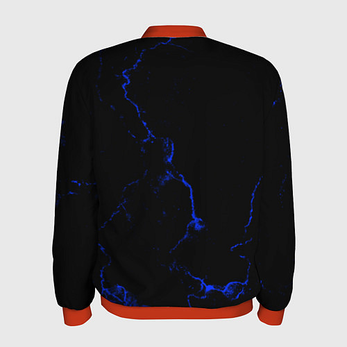 Мужской бомбер Color black blue / 3D-Красный – фото 2