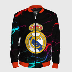Бомбер мужской Real Madrid neon storm, цвет: 3D-красный