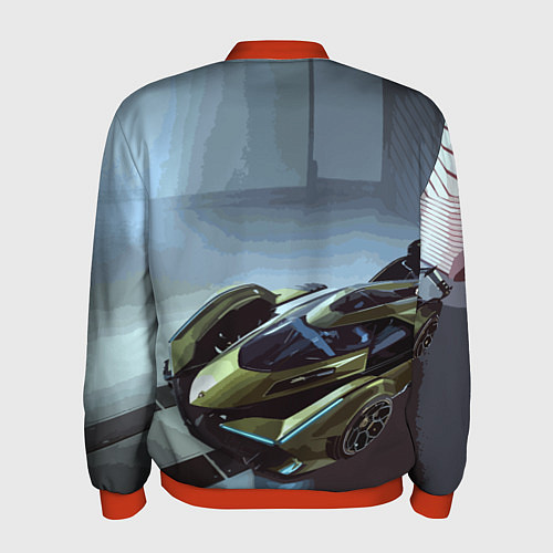 Мужской бомбер Lamborghini - motorsport extreme / 3D-Красный – фото 2