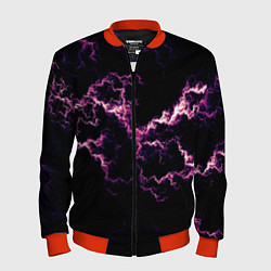 Бомбер мужской Lightning pink glow, цвет: 3D-красный