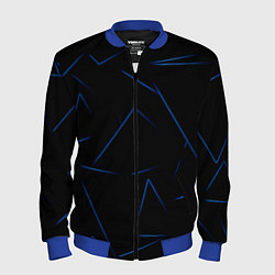 Бомбер мужской Color blue line, цвет: 3D-синий