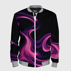 Мужской бомбер Color pink smoke