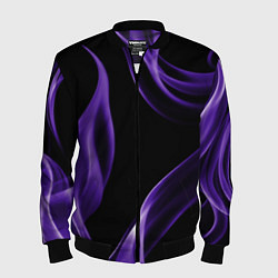 Мужской бомбер Purple abstraction