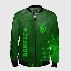 Мужской бомбер Benfica - green gradient вертикально