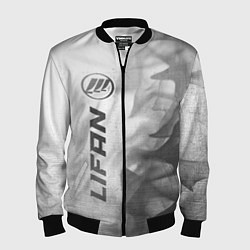 Мужской бомбер Lifan - white gradient по-вертикали
