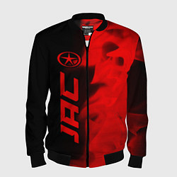 Мужской бомбер JAC - red gradient по-вертикали