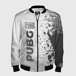 Бомбер мужской PUBG - white gradient по-вертикали, цвет: 3D-черный
