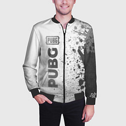 Бомбер мужской PUBG - white gradient по-вертикали, цвет: 3D-черный — фото 2