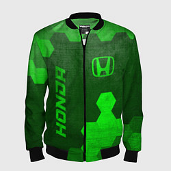 Бомбер мужской Honda - green gradient вертикально, цвет: 3D-черный