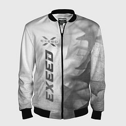 Мужской бомбер Exeed - white gradient по-вертикали