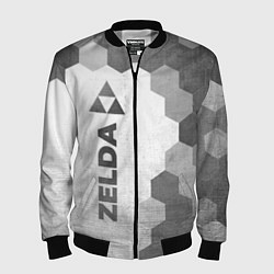 Бомбер мужской Zelda - white gradient по-вертикали, цвет: 3D-черный