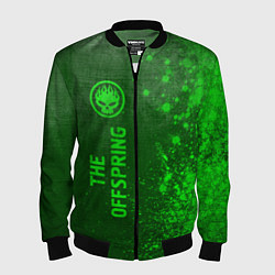 Мужской бомбер The Offspring - green gradient по-вертикали