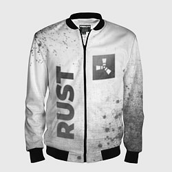 Мужской бомбер Rust - white gradient вертикально