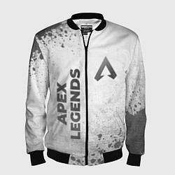 Бомбер мужской Apex Legends - white gradient вертикально, цвет: 3D-черный