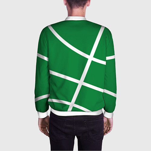 Мужской бомбер Boston Celtics green / 3D-Белый – фото 4