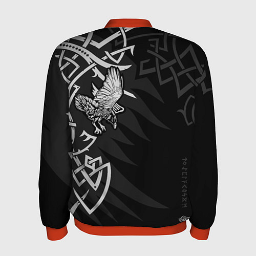 Мужской бомбер Верные спутники Одина / 3D-Красный – фото 2