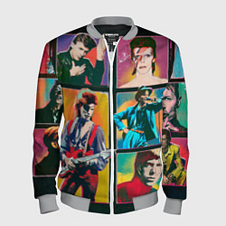 Мужской бомбер David Bowie vintage collage