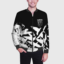 Бомбер мужской Monster energy crow, цвет: 3D-черный — фото 2