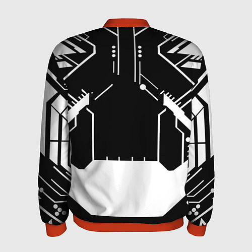 Мужской бомбер Monster energy geometry / 3D-Красный – фото 2