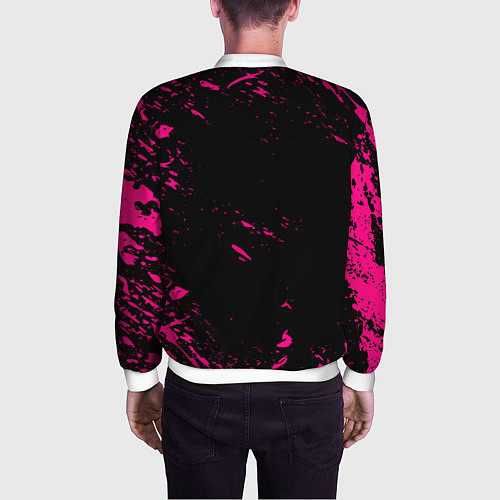 Мужской бомбер Monster energy неоновые краски лого / 3D-Белый – фото 4