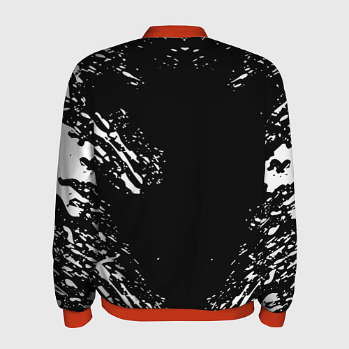 Мужской бомбер Monster energy white splash / 3D-Красный – фото 2