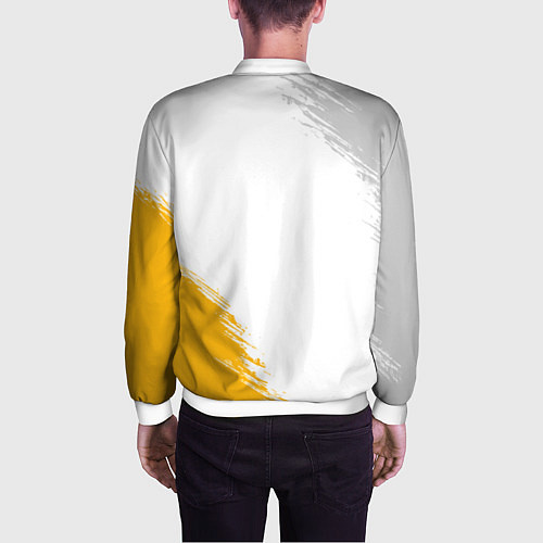Мужской бомбер Дагестан color / 3D-Белый – фото 4