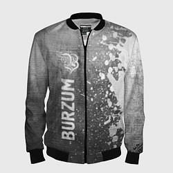 Мужской бомбер Burzum - grey gradient по-вертикали