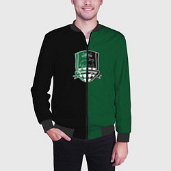 Бомбер мужской Агкацев - ФК Краснодар, цвет: 3D-черный — фото 2