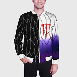 Бомбер мужской Monster energy steel, цвет: 3D-белый — фото 2