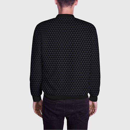 Мужской бомбер Сент Луис Блюз - черные треугольники / 3D-Черный – фото 4