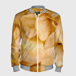 Мужской бомбер Чипсы текстура