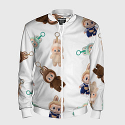 Мужской бомбер Много игрушек лабубу